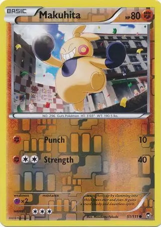 Furious Fists Makuhita #51/111 reverse holo